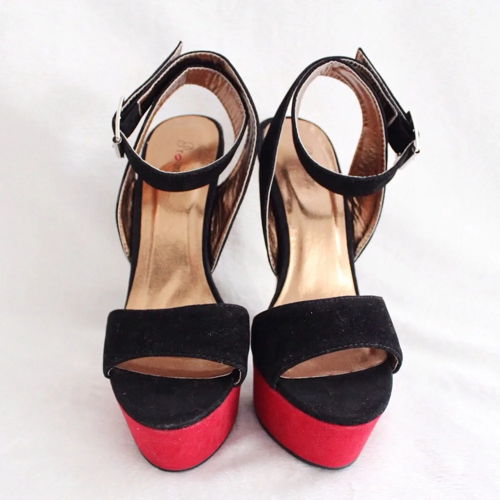 Promise Carlton Cheetah Colorblock Platform Heels